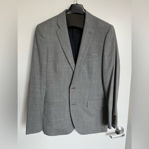 J Crew light grey suit, worn only a few times, size 40R jacket and 34/30 pants